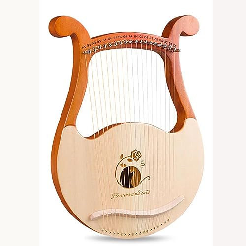19-Saitige Layya Qin Tragbare Kleine Harfe - Anfänger Selbststudium Lyra Qin Instrument Mit 16 Und 10 Saiten