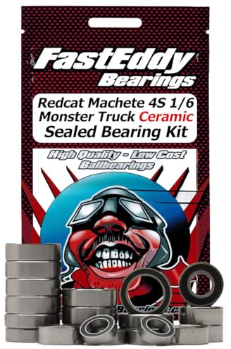 FastEddy Bearings Compatible with Redcat Machete 4S 1/6 Monster Truck Ceramic Sealed Bearing Kit