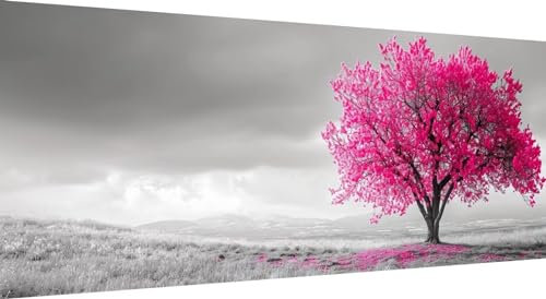 Qiaoqoo 5D Diamond Painting Baum, DIY Diamant Painting Bilder Landschaft, Diamand Painting Erwachsene Groß xxl, Kinder Diamant kunst Set mit Diamond Painting Zubehör, Home Wand Décor 100x40cm