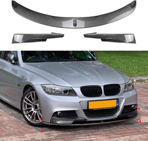 Auto Frontspoiler Frontstoßstangen SpoilerLippe Diffusor Protector Body Kits, Compatible for BMW 3 Series E90 E91 LCI M Sport 2009-2012