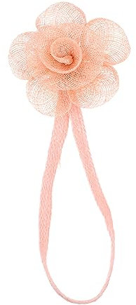 Vaguelly Vorhang Raffhalter Bindeband Aus Leinen Mit Blumendekor Ohne Bohren Für Wohnzimmer Schlafzimmer Büro Universelle Befestigungsklammer Für Dünne Und Dicke Vorhänge