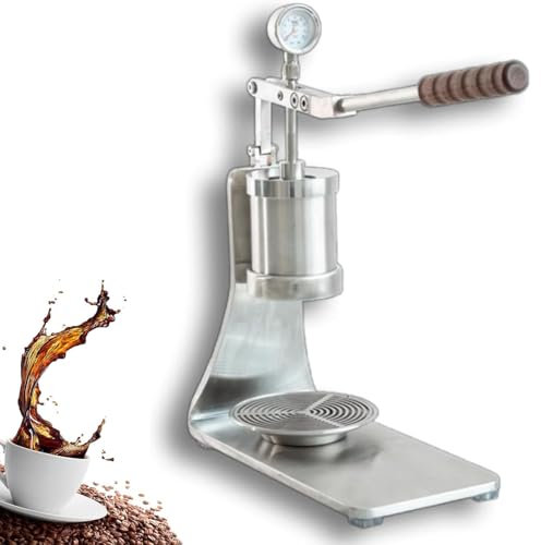 Manual Lever Espresso Machine, Adjustable Pressure 1bar-16bar with Removable Water Tray, Perfect for Home and Office Coffee Enthusiasts