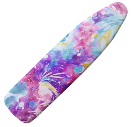 Graffiti Blå Rosa Strykbrädsöverdrag Värmereflekterande Strykjärnsöverdrag för snabb strykning Klämmaöverdrag Universell enkel montering 120 x 40 cm
