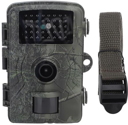Loinutdbv Fotocamera da Trail 1080P HD, Fotocamera con risoluzione 16MP, sensore a infrarossi PIR IP66, Obiettivo grandangolare da 60 Gradi per Il monitoraggio della Fauna Selvatica con