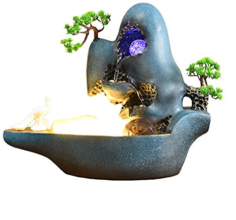 Fontaines De Table Tabletop Eau Fontaines - Cascade d'intérieur et étancade Eau Son relaxation Fontaine Micro Paysage Circulation Fontaine d'eau Fontaines De Détente