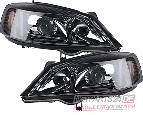 Johns, Scheinwerfer Xenon passend für Opel Astra G 98-04 schwarz Satz H7 Links Rechts