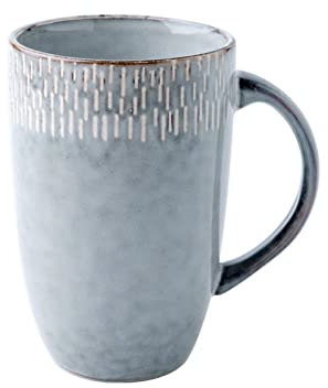Tasse à café Tasse à café en céramique grande tasse en céramique tasse de grande capacité avec couvercle et cuillère tasse à boire for bureau à domicile 20.3OZ ensemble de tasses à café ( Color : Gree