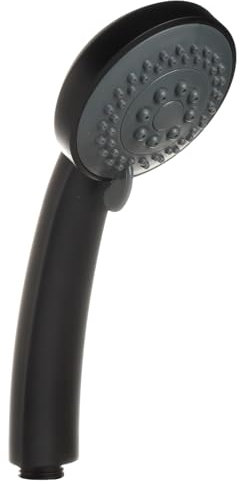 Handbrause schwarz matt 3 Strahlarten Antikalk-Düsen/Duschbrause Brausekopf Kopfbrause Brause Massage Duschkopf