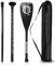 Carbon Paddle with Bag – 3 Pieces for SUP Kayak Stand-Up Paddling Board Professional Speed– Lightweight 760 g Paddle Adjustable Telescopic 165 cm – 205 cm Paddle kajak Surfboard Plug-In System