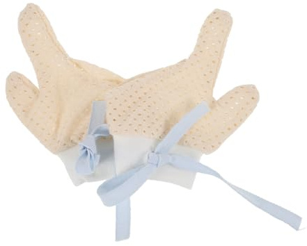 TOYANDONA 1Par Anti-sugande Handskar för Pojke Fingerbeskydd Sugande Andningsbara Bekväma Skydda Klåda för Nyfödda Pojke