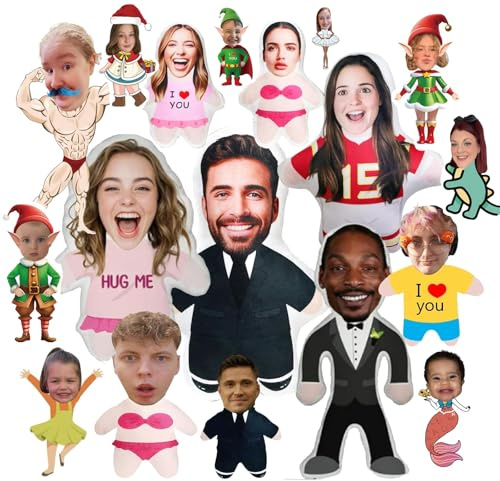 Oreiller Personnaliser, Coussins avec Photo, Ajoutez Votre Texte ou Image Design, Cadeaux personnalisés pour Anniversaire, Couple, Parents, Amis