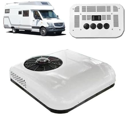 Climatiseurs pour camping-car, climatiseurs de toit pour camion, climatisation de stationnement, climatiseurs de toit, systèmes split, pour camping-car, camion-pelle, bus, fourgonnette, bateau,24v