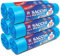 RMOVE 60 sacchi spazzatura 70x110, 6 rotoli di spazzatura grandi, sacchi spazzatura da 110 litri, sacchi condominiali, sacchi immondizia grandi facili da chiudere e trasportare (Blu)