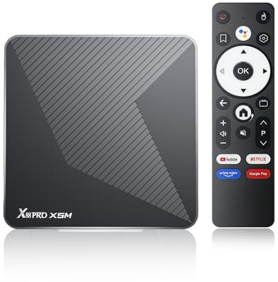 Android TV Box 2025 S905X5M Smart TV Box mit Android14.0 RAM 2G ROM 16G WiFi6 Enternet 10/100M Bluetooth 5.0 USB3.0 Unterstützt 3D HD 8K TV Box