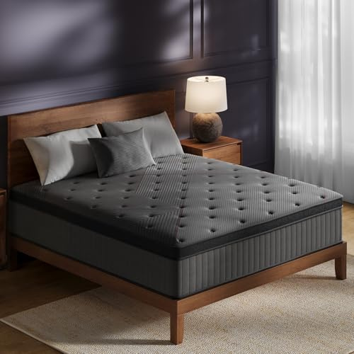 ZLNDR Aura 12 Inch Full Hybrid Mattress for Guest Room and Apartment, Medium Firm Memory Foam Pocket Coil Mattress, Quiet Support, CertiPUR-US, Mattress in a Box