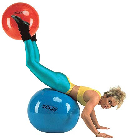 1x Behrend Gymnastikball Classic, Fitnessball Sitzball, GYMNIC Ball, elastisch, 55 cm, rot