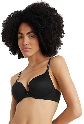 Tommy Hilfiger Push Up Bra Push-Up-BHs Damen, Schwarz (Black), 34B