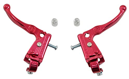 DIA-COMPE MX121 / Tech 3 Bremshebel-Set für Old School BMX, rot, DP2517