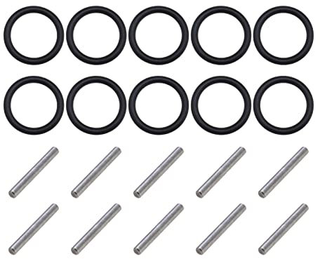 ECSiNG 10 Paar O-Ring und Sicherungsstift Ersatz Set 3mm Schlagring und 3x25mm Stift für 1/2'' 20-22 mm Schlagschrauber Nadellager