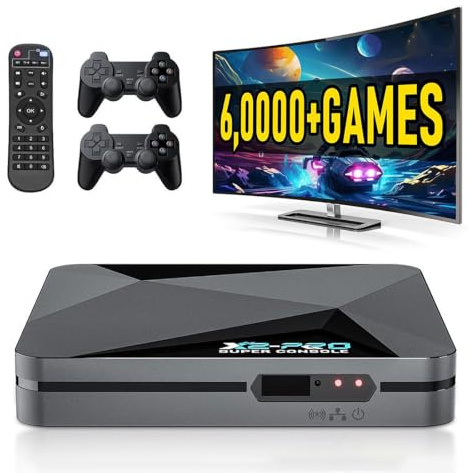 THREMA Super Console X Pro Plus, Consola De Juegos Retro De 256 GB | Más De 70 000 Juegos Integrados, Sistemas De Consola De Videojuegos con 2 Controladores, para Salida De TV 4K HD/AV