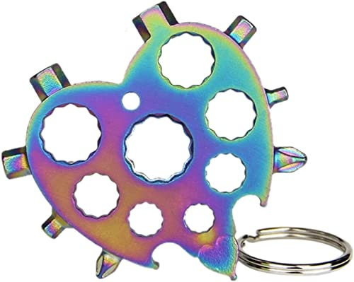 18-in-1 Snowflake Multi Tool,Incredible Tool,Snowflake Multitool Snowflake Multi Tool Snow Multitools Bottle Opener-Screwdriver-Wrench Gadgets Gift Idea Chrisrmas Presents (Color : Colorful) (Color :