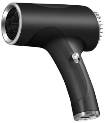 Colcolo Secador de pelo de viaje, secador de pelo inalámbrico, compacto, secador para el cuidado del cabello, profesional, eléctrico, secador de pelo para, Negro