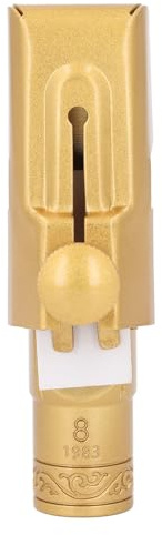 Fabater Embout de Saxophone Soprano en Métal et Laiton B Plat 8C pour Saxophonistes Débutants et Professionnels
