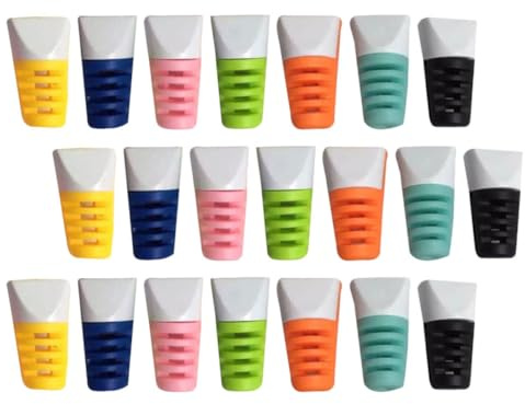 HAWILLOSCH 50 Pcs Cable Protector Sleeves for Charger Cords Flexible PVC Abs Anti-break Protective Covers Random Colors Compatible with Data and Charging Cables Random Color
