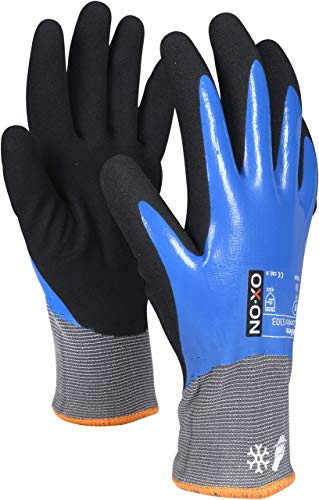 OX-ON HandschuhMan Zeal Winter Winterhandschuhe Arbeitshandschuhe Winter Thermo gefüttert, Gr. 8-11 wasserdicht (9/L), Schnittfestigkeitsstufe B