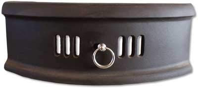 Vintage Decor ® Cast Iron Curved Matt Black, Brown Enamel Fret Coal Saver Fire Front (14 inch Matt Black)