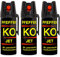Pfefferspray KO Jet Hundeabwehr Verteidigungsspray 50 ml Abwehrspray Pepper Defender (KO Jet 50 ML 3er Set)