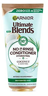 Garnier Ultimate Blends Coconut & Aloe, Hydrating No-Rinse Conditioner, For Normal Hair, 100% Vegan Formula, 200ml