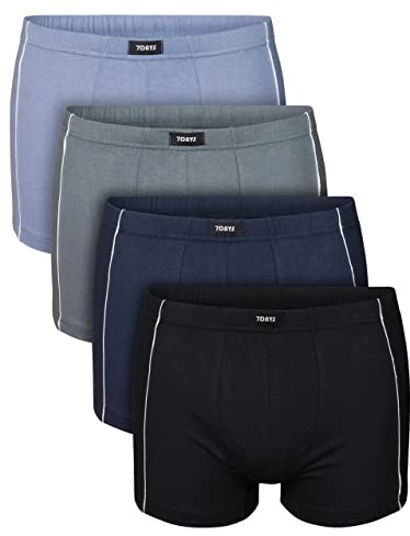 7Days 4er Pack Herren Retro Short Boxershorts Unterhose Unterwäsche aus Baumwolle mit Elasthan XXXL