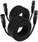 EBXYA Cavo XLR 20M 2Pack Cavo microfonico da XLR a XLR 3-Pin Cavo altoparlante XLR bilanciato da maschio a femmina Cavo microfonico per Mixer Mic Podcast DMX
