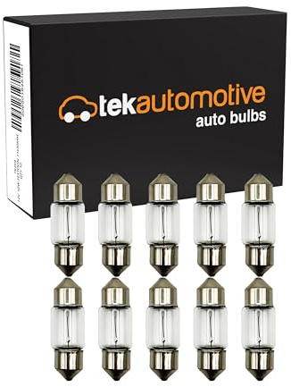 Tek Automotive 269 12 V 10 W S8.5D Soffittenlampen – Box mit 10 Stück | Auto-Innen- und Kennzeichenlampe 11 x 30 mm | zuverlässige und helle Standard-Ersatzlampen
