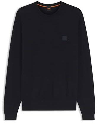 BOSS Pull en Coton Mélangé avec Écusson Logo