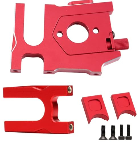Alloy Sliding Motor Mount Plate #ARA320468#ARA320469 + Center Diff Mount #ARA320499 for ARRMA Kraton 6S Typhon 6S Outcast 6S Talion 6S Felony Mojave 6S Upgrades Part(Red)