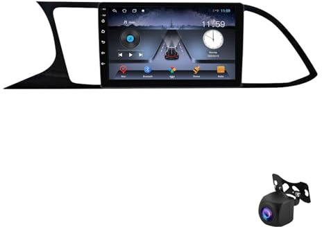 Autoradio screen Android 13 per Seat Leon 3 MK3 2012-2020 navigatore satellitare ricevitore audio integrato schermo touchscreen stereo HD da 9 Bluetooth 5.0 GPS CarPlay Android Auto SWC(WiFi 4 core)