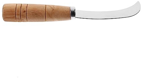 MUCKLILY Couteau Découpe Fruits Acier Inoxydable Avec Manche Bois Éplucheur Multifonction Pour Ananas Banane Et Légumes Ergonomique Et Facile à Nettoyer Pour Cuisine Et Restaurant