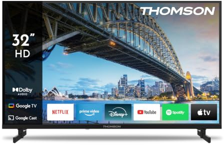 Thomson 32HG2S15K - Tv 32 Pollici Smart Tv HD Led Wifi DVB-T2 HEVC H.265 Classe Energetica E