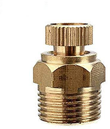 MASUNN NPt 1/2 3/8 1/4 Inch Valve de vidange en laiton Valve de vidange de l'eau de compresseur d'air à filetage mâle - 3/8
