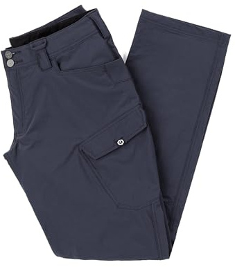 TRUEWERK Men's T2 WerkPant - Three-Season Work Pants, Double-Woven Softshell, Water-Resistant, Windproof, 4-Way Stretch, 9 Pockets, Articulated Knees, 32W x 30L, Navy