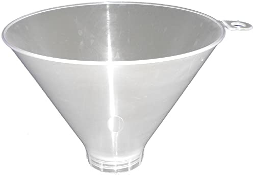 JBK Funnels Kitchen Tool Narrow Spout – Easy, Mess-Free Filling for Bottles, Milk Jugs, Squeeze Containers, Mini Plastic or Metal Jars, Mason Accessories – Clear 5.75 x 4.13 - 1 Pack