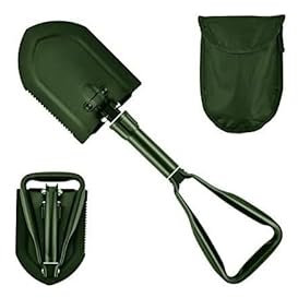 Pelle Américaine Pliante Noire avec Housse | Compacte et Robuste