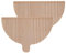 Buccia per pizza Accessori da forno per pizza Mezzo tondo Strumento di cottura per pizza in legno Speciale Forno Pizza Tool Board per formaggio