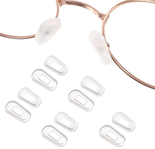 Xinjoduz 12 Stück Nasenpads Brille Brillen Pads Einschraubbare Nasenpads Brillenpads Transparent Brillen Pads Komfortabel Nasenflügel Brille Nasenschutz Nasenpads Brille Gegen Druckstellen Für Brillen