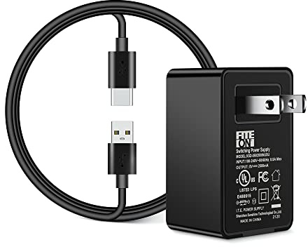 FITE ON USB Charger Compatible with WORKPRO Cordless Grass Shear & Shrubbery Trimmer - 2 in 1 Handheld Hedge Trimmer 7.2V Electric Grass Cutter Power Supply Adapter Cord