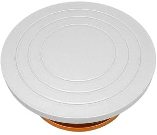 MUZIT Töpferscheibe, Töpferscheibe, Kleines Rad, 360° drehbarer Drehständer, Drehteller, Ton, Keramik, Skulpturwerkzeug for kleine Gegenstände, Bastelprodukte(Gold)
