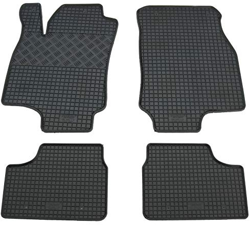 Gummi Fußmatten Set, 4teilig, Gummifußmatten Gummimatten Matten