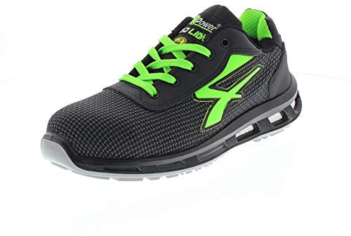 U-Power Red Lion Strong, Scarpe Antinfortunistiche Unisex, Scarpe da Ginnastica in Pelle Leggere, Flessibili, Antiperforazione, con Suola Infinergy, con Puntale in Alluminio (46)